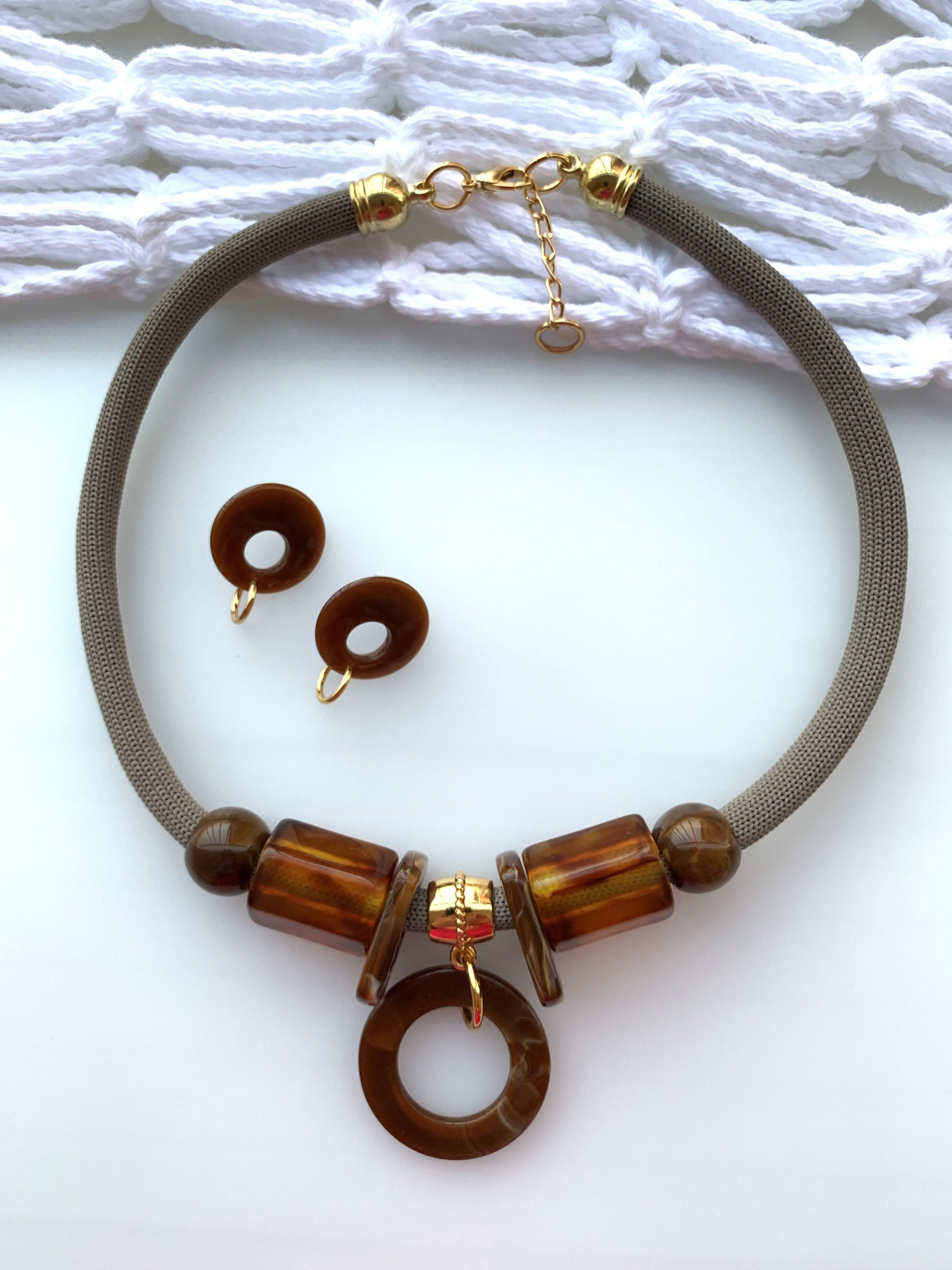 Colar HOLANDA conjunto Brinco